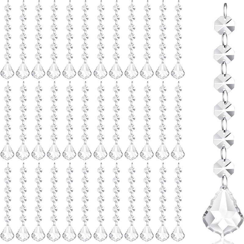 Cross-Border Transparent Crystal Bead String Hat Snowflake Ice Christmas Tree Decoration Wedding Lighting_voghion.com