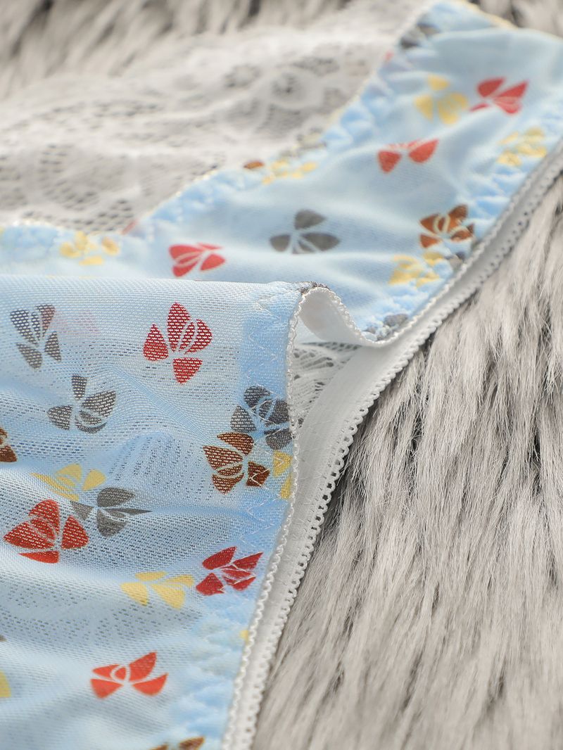 Produttore di biancheria intima femminile a vita media traspirante trasparente e traspirante, slip in pizzo europeo e americano, senza cuciture, sexy e puro._voghion.com