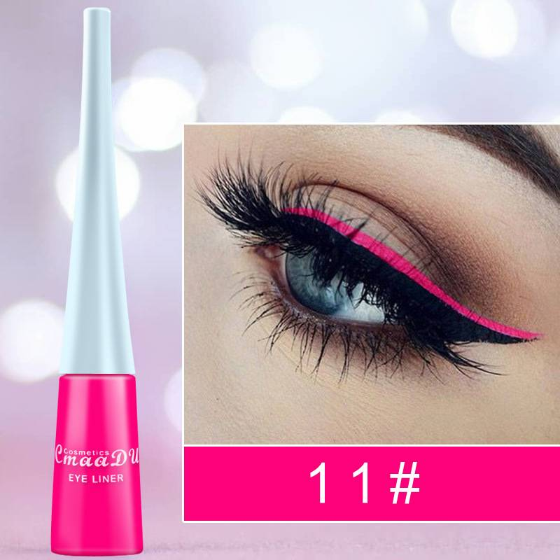 Colored eyeliner pencil Eyeliner Cool black liquid easy to dry and not smudge_voghion.com