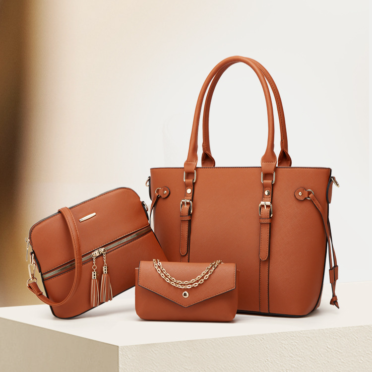 Sieviešu Simple Trend Fashion Viss atbilst sieviešu somas trīsdaļīgs komplekts_voghion.com
