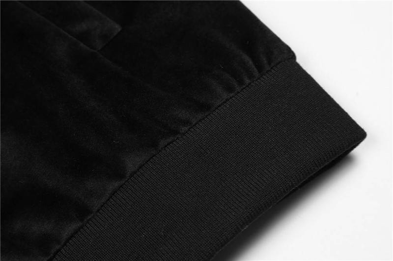 Men's Clothing Love embroidery contrast color stitching casual suit men ins fashion brand loose long sleeved jacket two piece suit_voghion.com