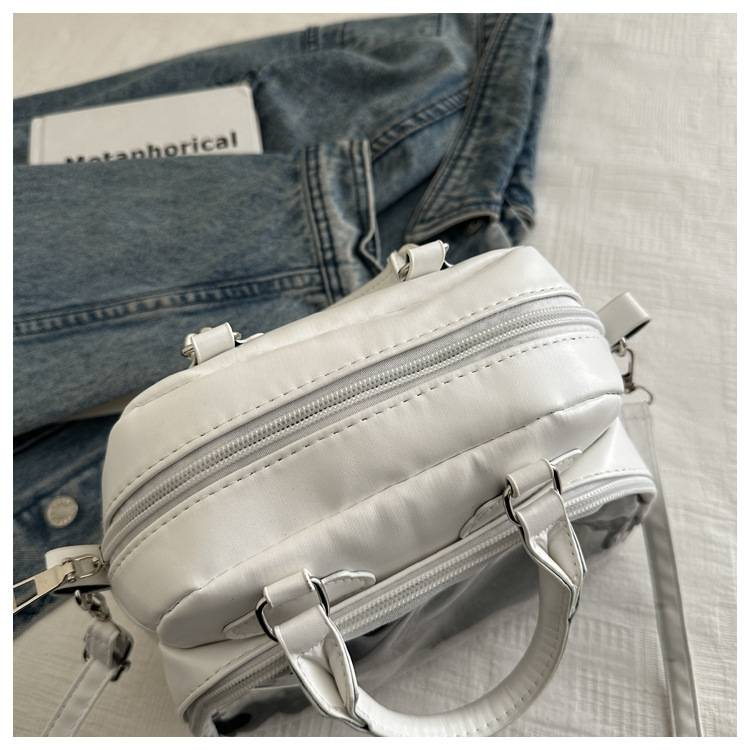 2025 New Tide Niche Design Joker Large Capacity Simple Portable Transparent Shoulder Messenger Bag Foreign Trade_voghion.com