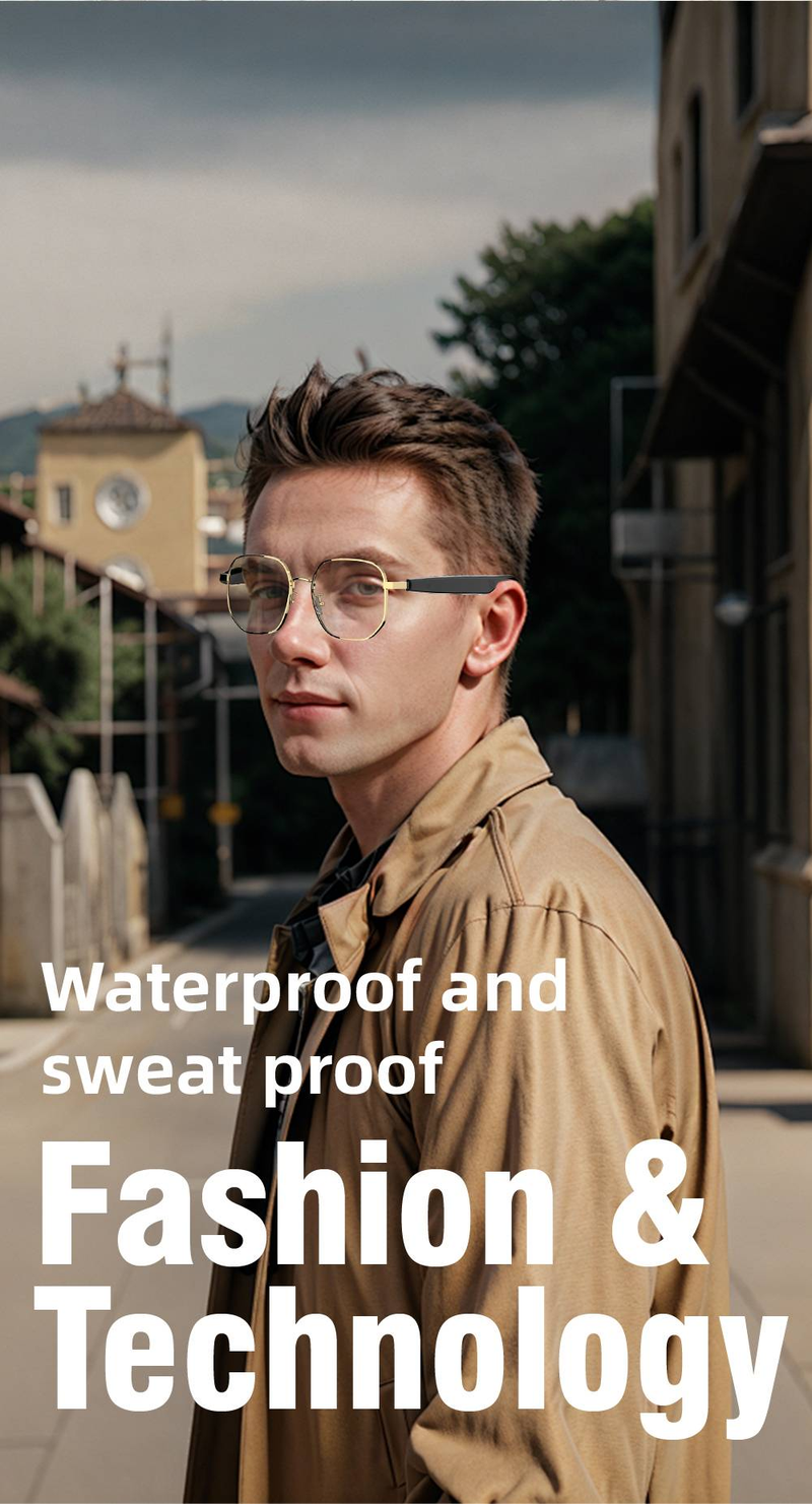 Bluetooth Audio Smart Glasses-Blue Glasses For Women And Men, Open Ear Sound With Mic & Speakers, Blue Light_voghion.com