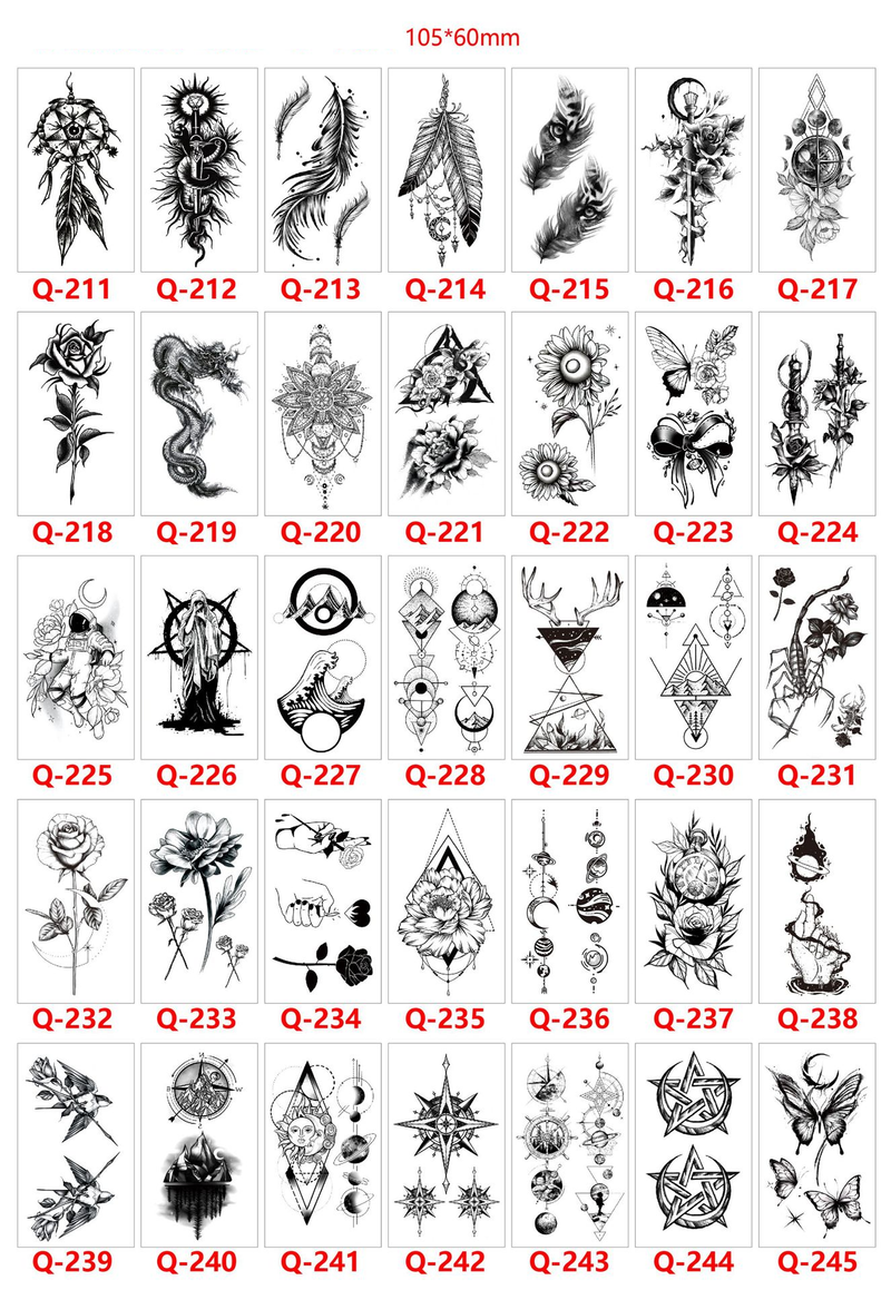 Produttori di adesivi per tatuaggi impermeabili, piccoli e freschi, di nuovi stili, con immagini di piccole dimensioni._voghion.com