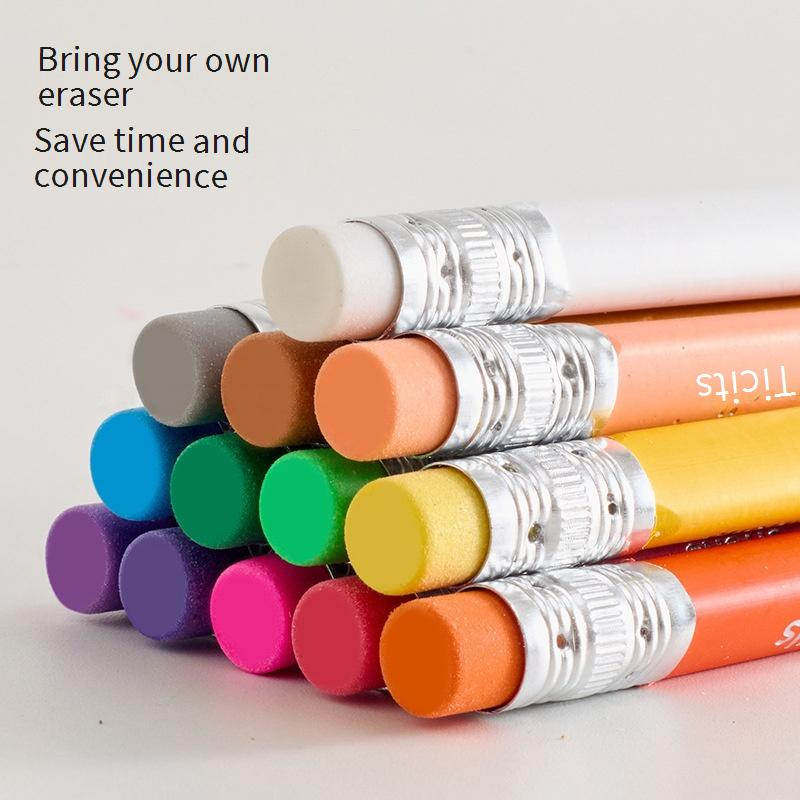 Set di 50 matite colorate cancellabili per bambini e adulti, materiale artistico atossico, per schizzi, disegno, ombreggiatura, ideale per studenti e artisti._voghion.com