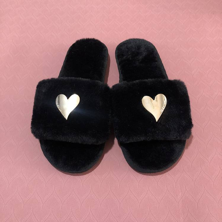 Nuove pantofole di lana a forma di cuore da donna, autunno e inverno, di alta qualità_voghion.com