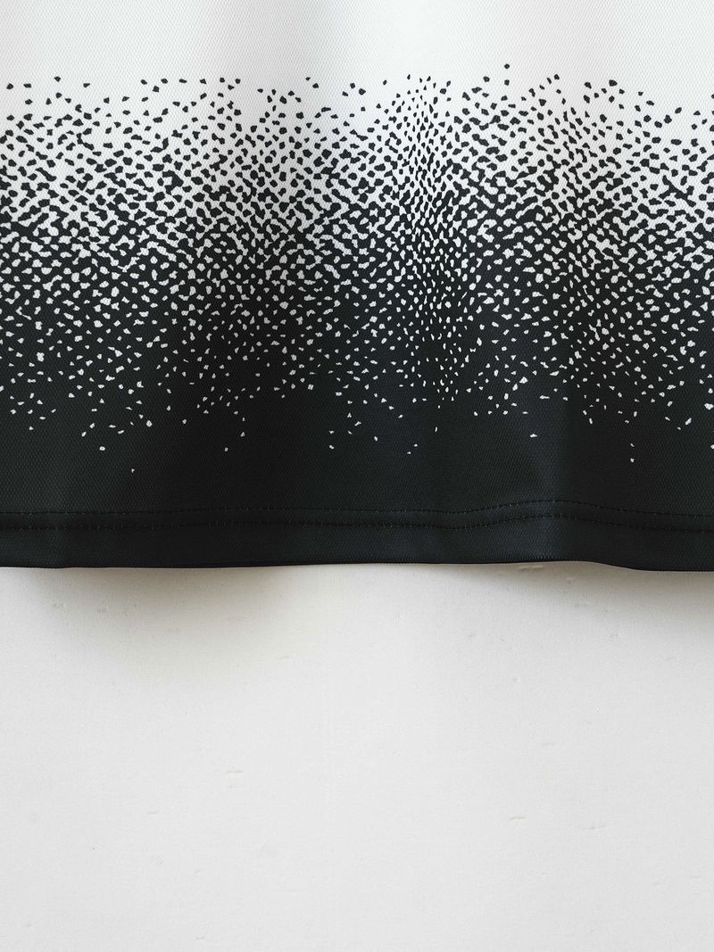 Herrenbekleidung Sommer-Poloshirt mit Fadenkragen und Aufdruck für Herren, kurzärmelig, Reversknopf_voghion.com