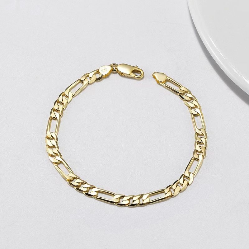 Unisex Bijouen Moud Niveau Populär S925 Sterling Sëlwer Bracelet Figara Bracelet Hip Hop Mamm a Kand Kette Perséinlechkeet Fabréck Direkt_voghion.com