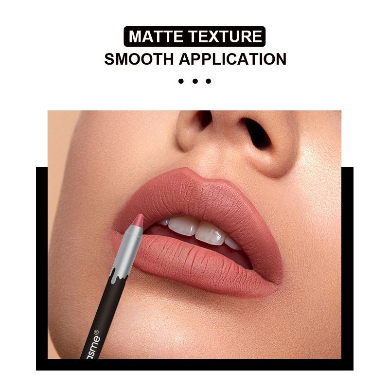 hot Sale 12 Color Lip Liner Matte Long Lasting Foaming Pen Waterproof Easy To Color Velvet Lipstick Pen Lip Pencil_voghion.com