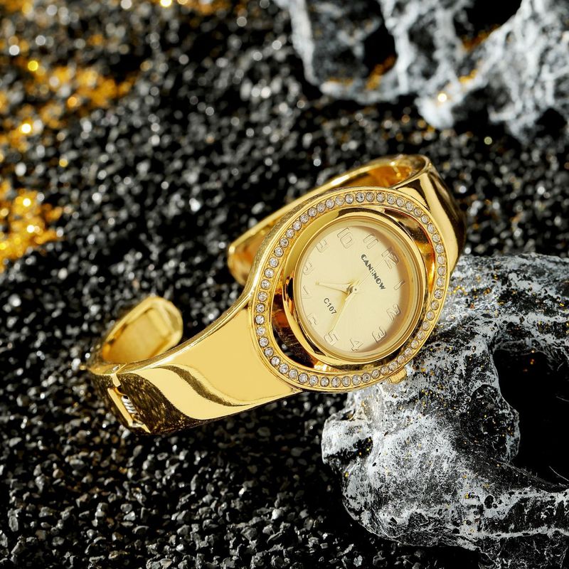 Orologio al quarzo di lusso da donna impreziosito da diamanti, design elegante, cronometraggio di precisione, regalo per fidanzata e amante_voghion.com