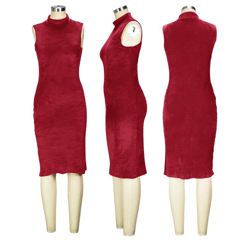 Women's clothing temperament dress and coat two-piece fashion loose long cardigan velvet suit_voghion.com