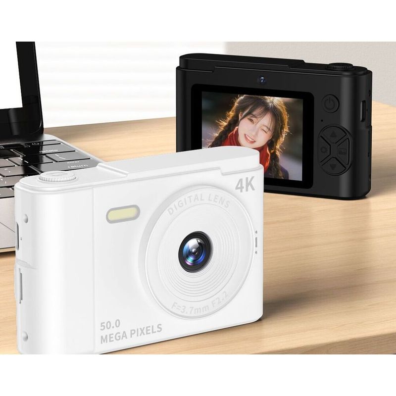 6400w Pixel CCD HD Selfie Dual Campus Card Camera Video Recorder Vlog Student_voghion.com