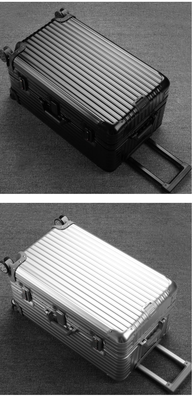 Valigia rigida in lega di alluminio di alta qualità con ruote girevoli a 360° - Misure da 26", 28", 30" per uomo e donna - Valigia da viaggio resistente, impermeabile e sicura_voghion.com