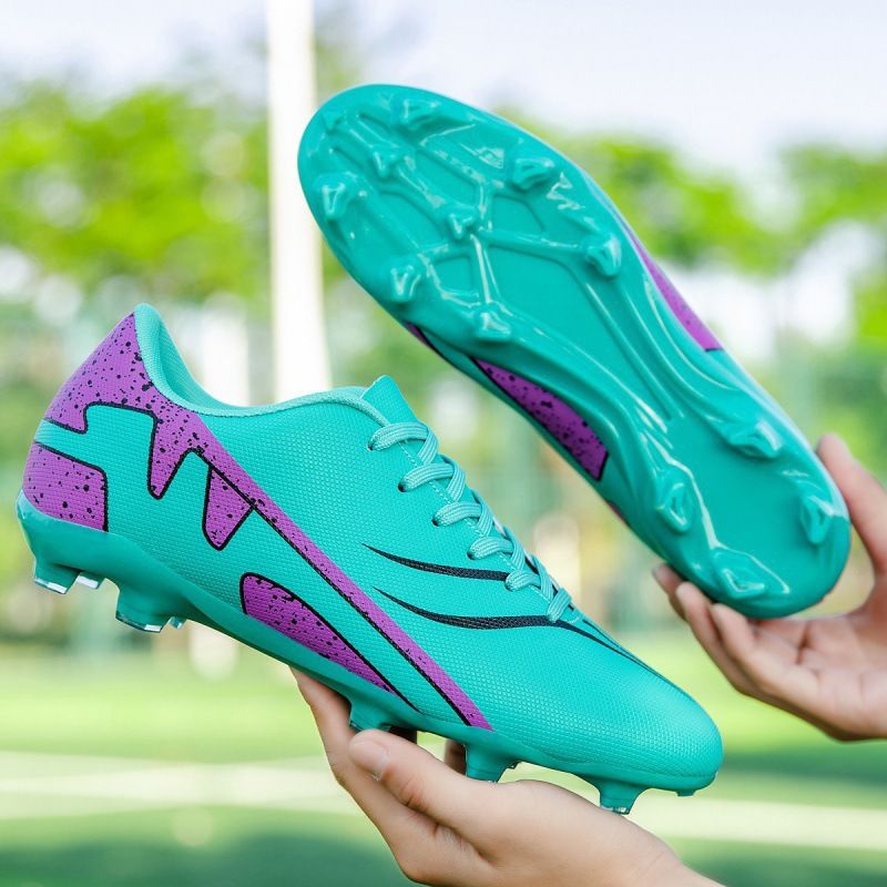 2025 Neue Schnürschuhe für Kinder mit Nieten, Fußballschuhe für Jungen, Jugend, Kunstrasen, Club, Studenten, Trainingsschuhe_voghion.com