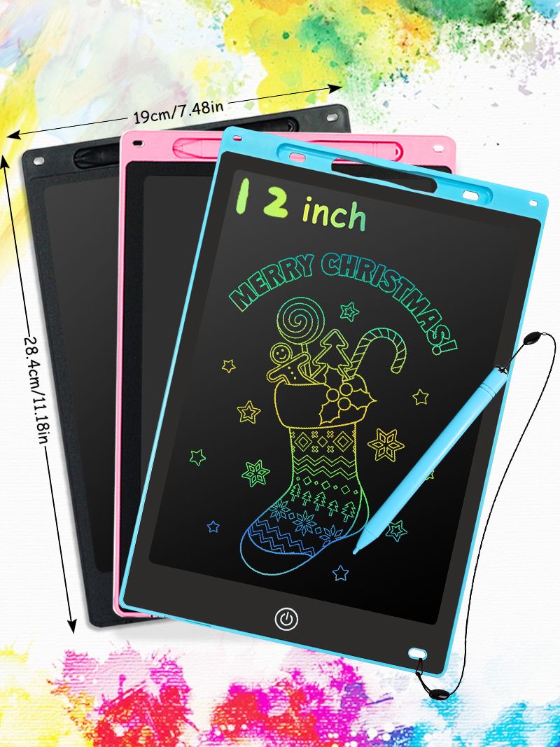 16/12/10/8,5-Zoll-LCD-Grafiktablett, Zeichentablett, elektronische Schreibtafel, 3-12 Jahre Kindergeburtstag_voghion.com