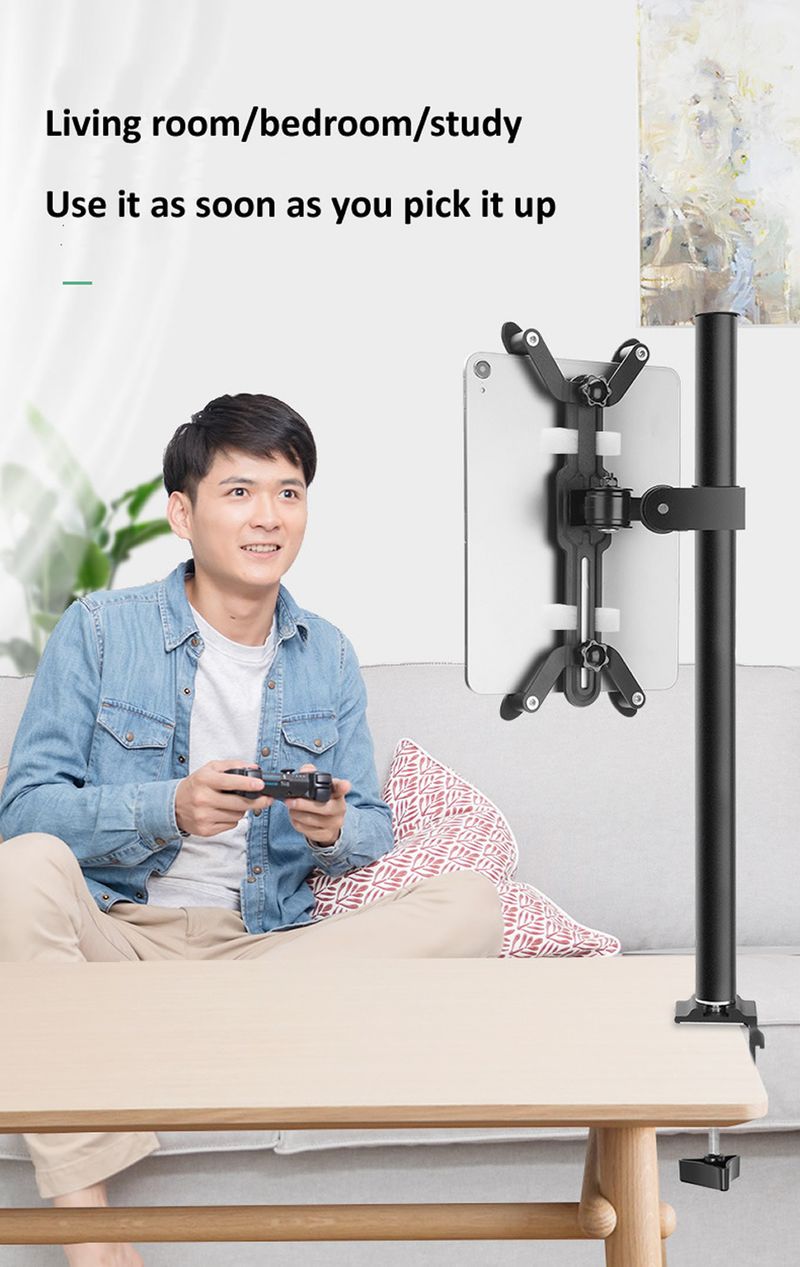 360 ° Rotation Mount Tablet Stand Aluminum Alloy Wall Hang Bracket Holder For IPhone IPad Xiaomi Mipad Universal 7-13_voghion.com