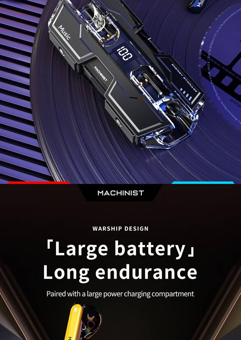 Wireless Headset With Zero Delay, Ergonomic HD Stereo Headphones For Gaming, Sports, Work, And TF Card Support (Model TF-T20)_voghion.com