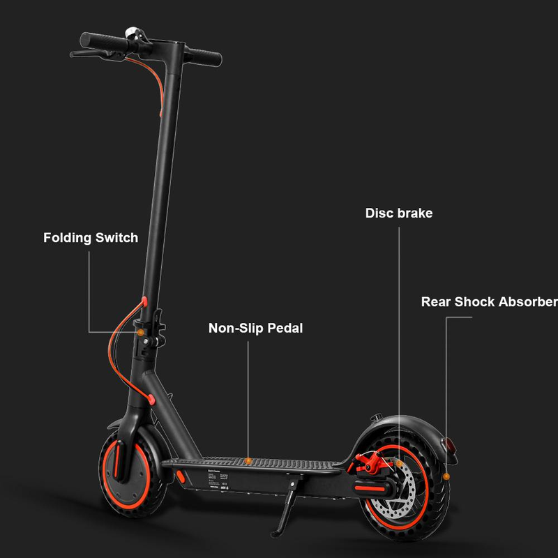 HS-04 36V 7.8Ah Electric Scooter 8.5" Tires Up To 19 Miles Range 350W Motor 16 MPH Portable Folding Commuting Electric Scooter For Adults_voghion.com