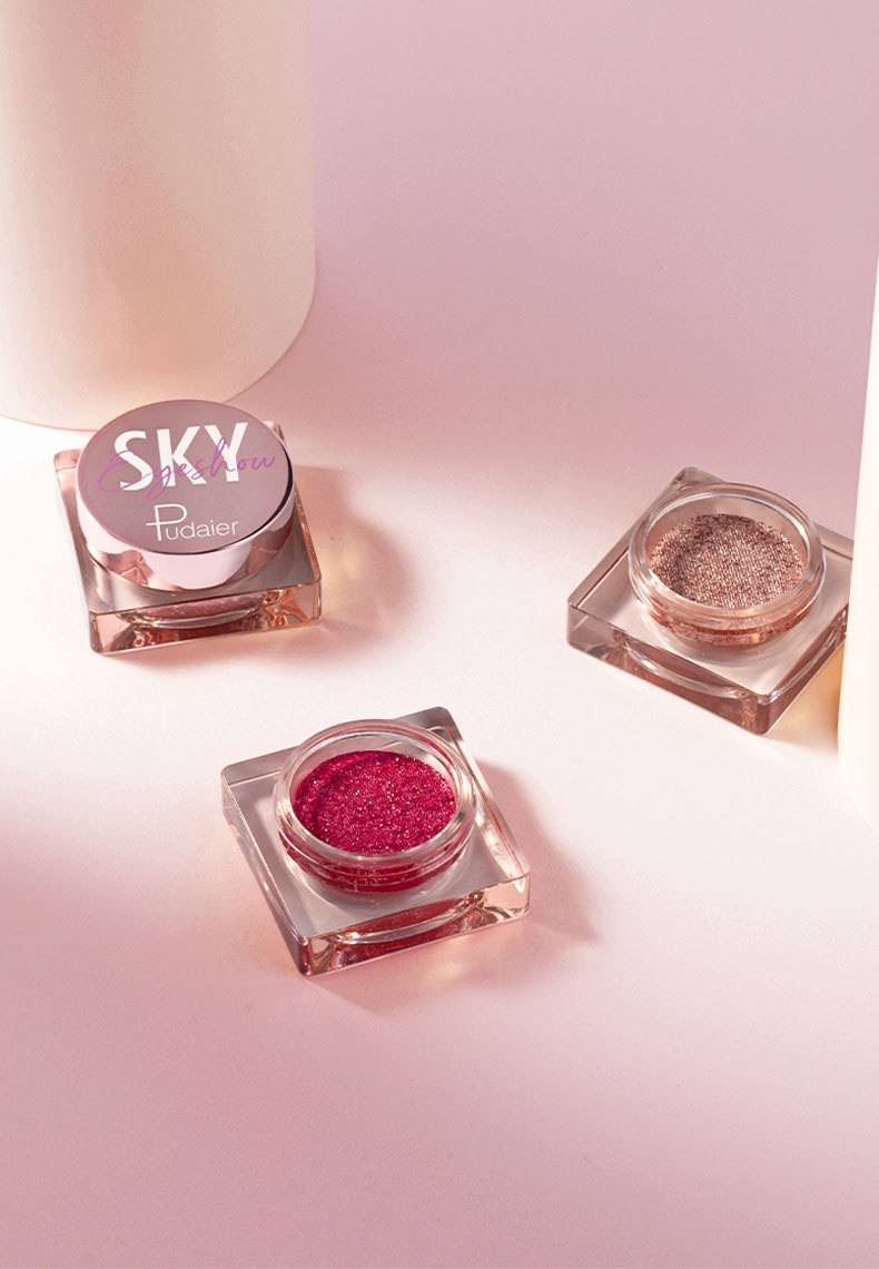 Explosive monochrome high light eyeshadow Matte Pearl Glitter Beauty makeup 12 colors eyeshadow_voghion.com