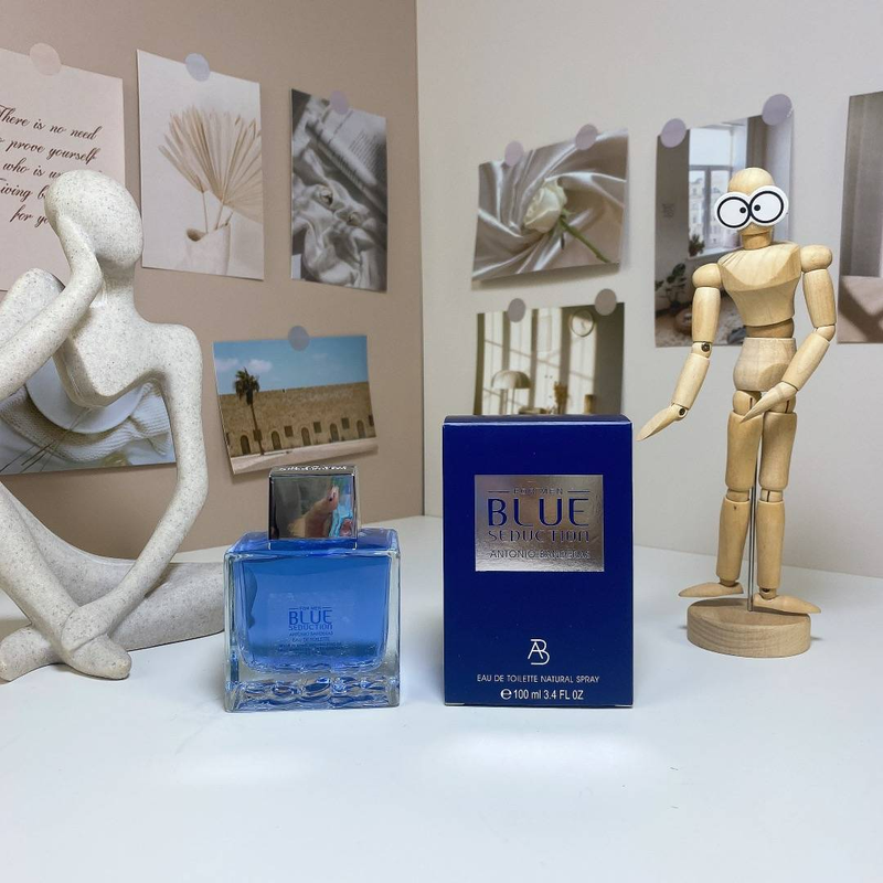 Antonio Banderas Blue Seduction, Fu Chi orientální tóny, toaletní voda s přírodním sprejem, pro muže, 100 ml_voghion.com