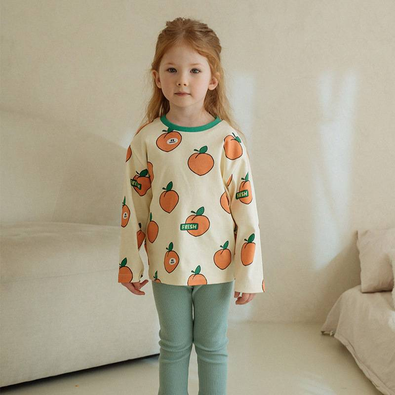 Kinderkleidung Frühlings-Lässiges Unterhemd für kleine und mittelgroße süße gefleckte Hunde mit Volldruck, lockere lange Oberteile_voghion.com