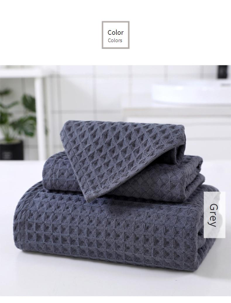 Baby Waffle Towels - 100% Cotton Hypoallergenic Set_voghion.com