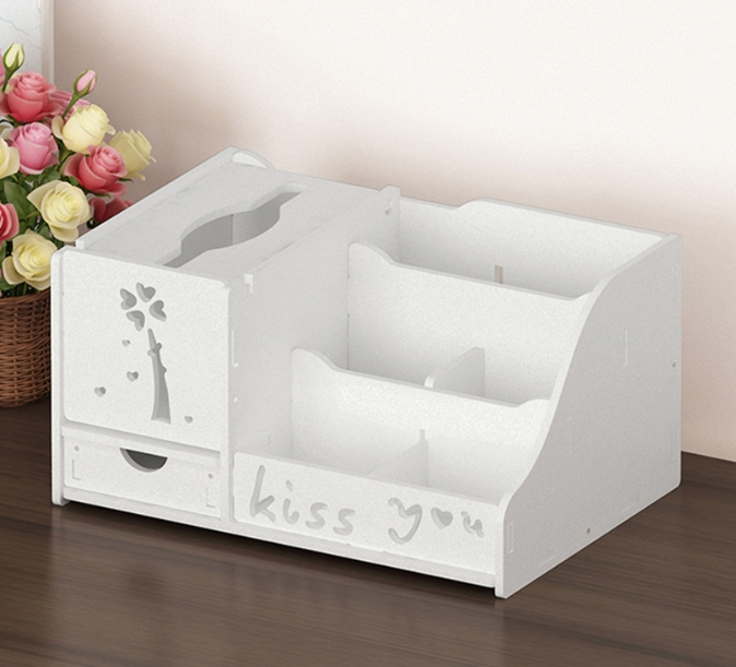 Tissue Box, Living Room, High-end Drawer Style Storage Box, Compartmentalized Remote Control, Desktop Storage Shelf, Multifunctional Paper Box_voghion.com