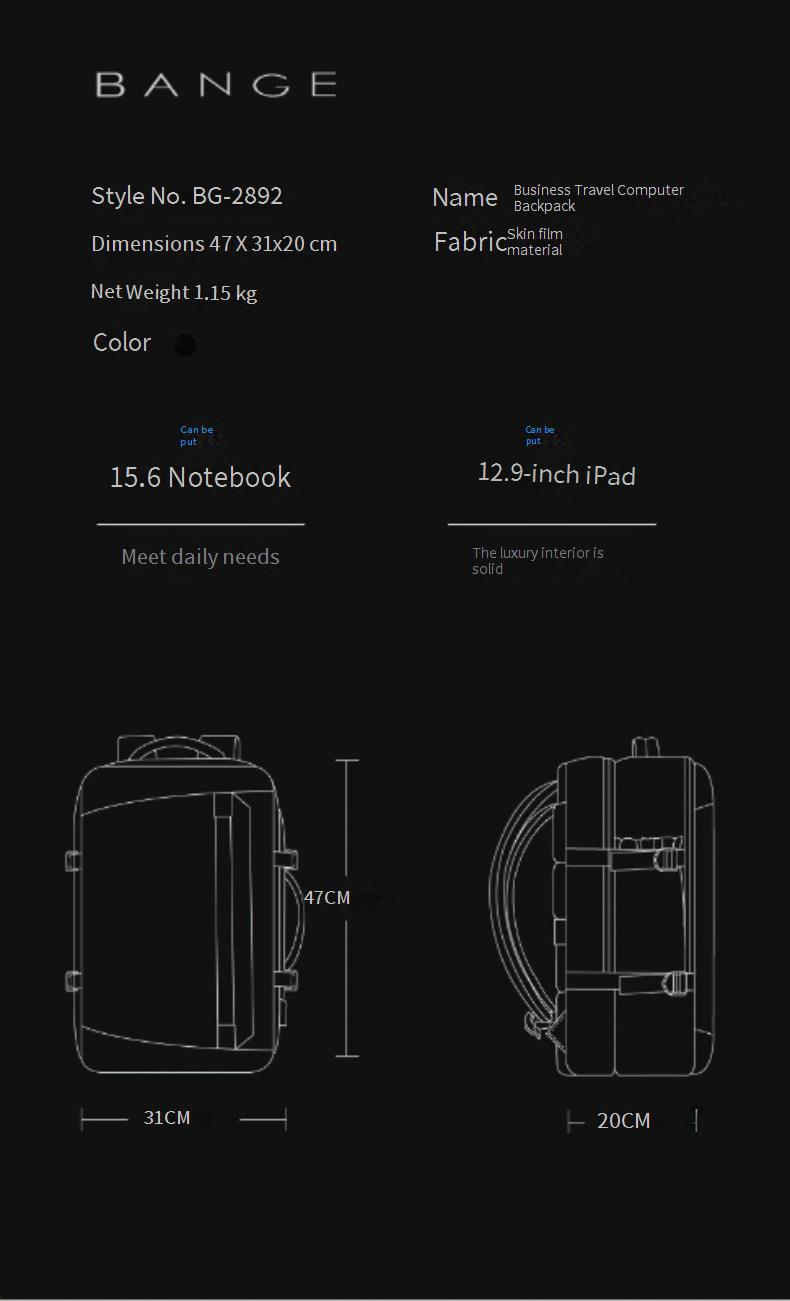 Zaino da uomo, nuovo prodotto, zaino da lavoro, grande capacità, zaino per computer, tempo libero, impermeabile, per studenti_voghion.com
