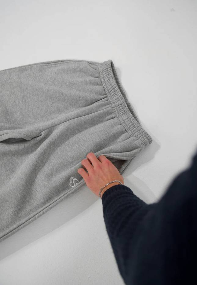 Herrenhose mit hoher Taille und geradem Bein – 95 % Baumwollmischung, Streetwear-Freizeithose (Grau/Schwarz, S-XXL)_voghion.com