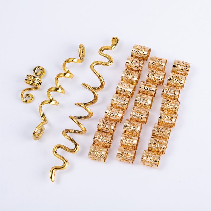 Haarspangen im keltischen Knoten-Ethno-Stil mit rotierender Spirale und Schlangenform aus galvanisierter Legierung, Retro-Haarschmuck_voghion.com