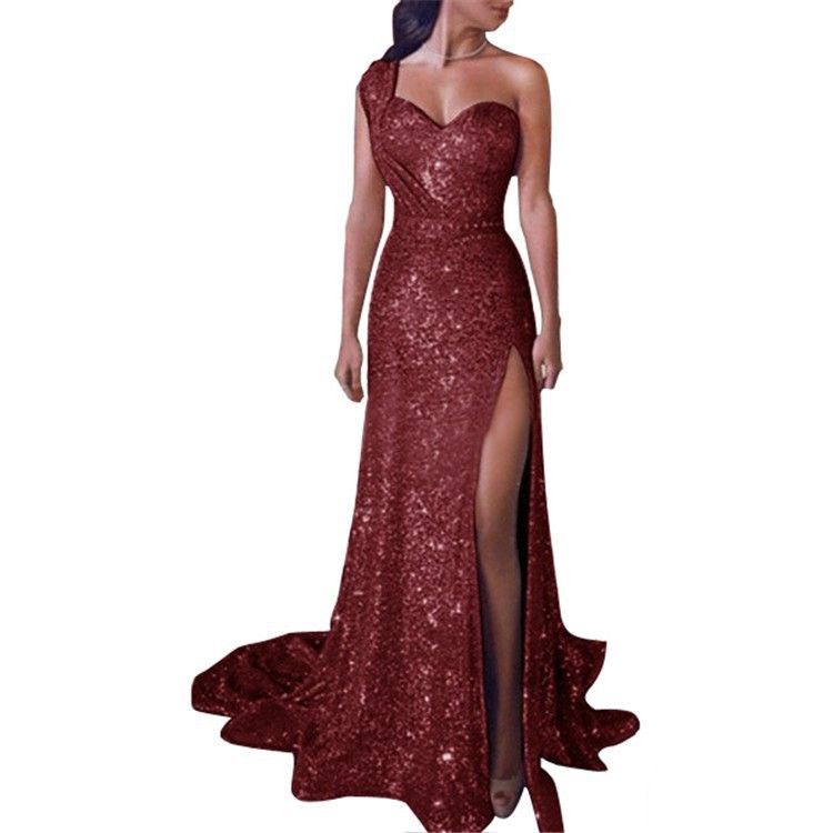 Luxury Metallic Silk Dress - Elegant A-Line Evening Gown With Gold Foil Finish (High-End Fabric Flowy Skirt Perfect For Galas & Red Carpet Events)_voghion.com