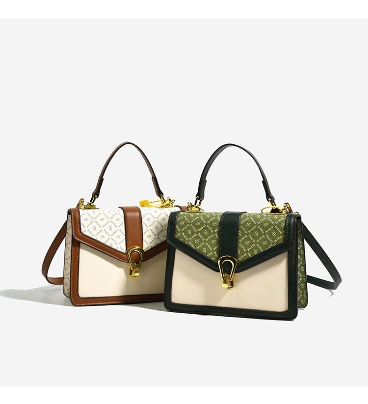 Versione coreana della piccola borsa quadrata di moda di lusso leggera 2023 primavera nuovo temperamento tutto-fiammifero stile contrasto colore borsa da donna borsa a tracolla_voghion.com