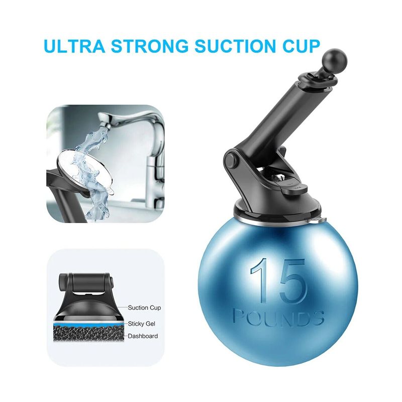 Universal Car Mobile Phone Holder 360 Windscreen Dashboard GPS Stand Cradle UK_voghion.com