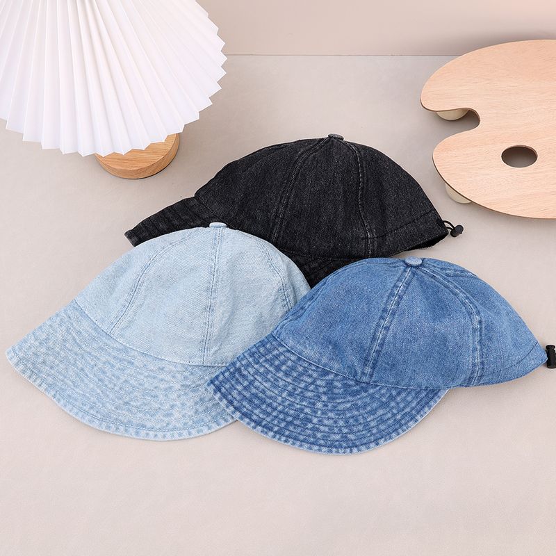 Fisherman Cap Hat Washed Cowboy Portable Wide Brim Sun Protection Hats Summer Quick-drying Visors Adjustable Drawstring_voghion.com