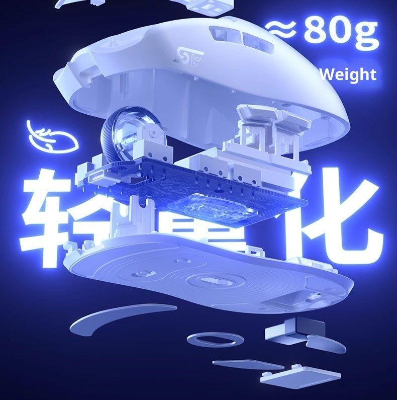 Digitex Digitex Wolf Spider SC580SE Wireless Three-Mode Bluetooth E-Sports Game Macro Programming Computer Office Lightweight Mouse_voghion.com