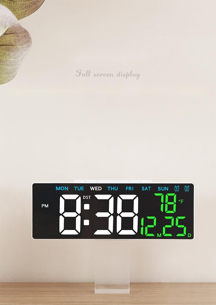 New Multifunctional Simple LED Digital USB Output Bedside 5510 Alarm Clock_voghion.com