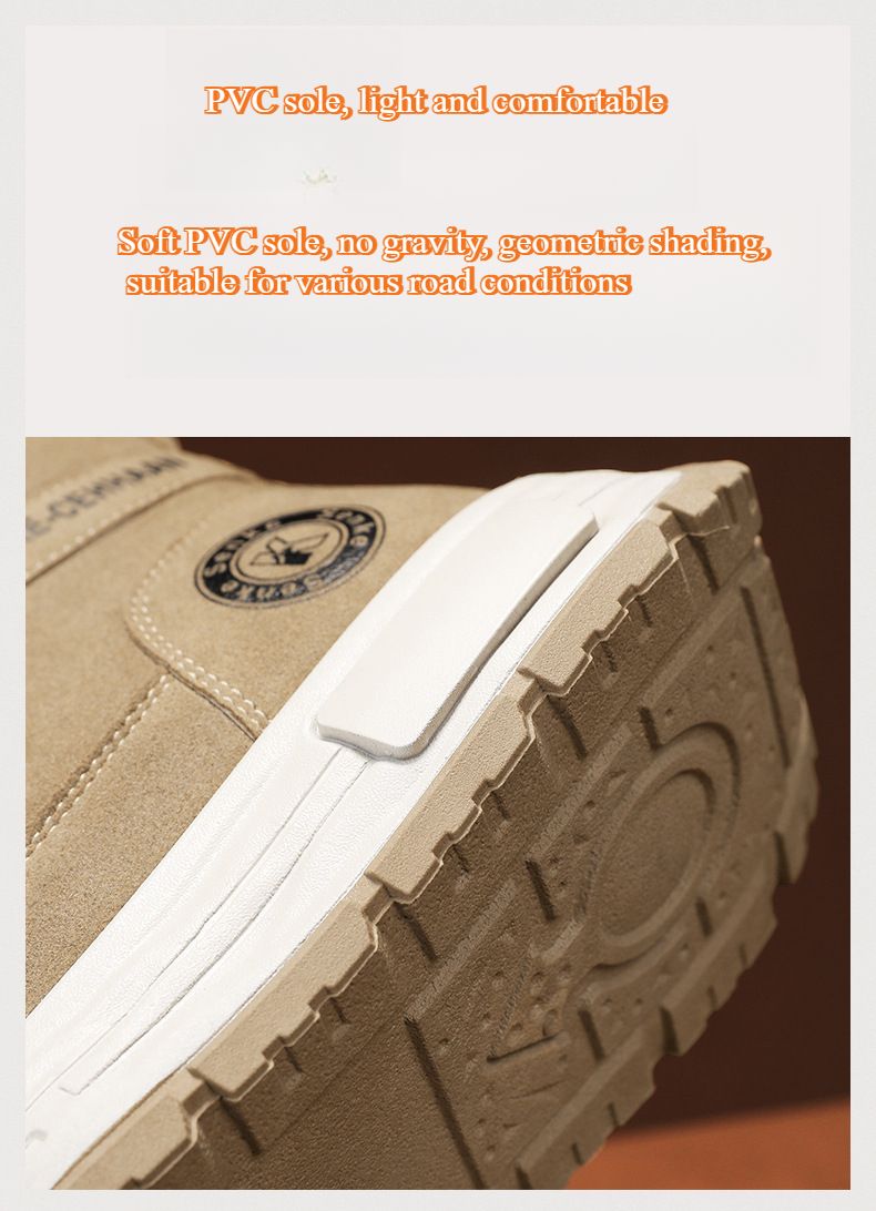 Stivali da neve invernali in cotone 2025, scarpe da uomo, scarpe alte in velluto di cotone ispessito, stivali da esterno caldi casual antiscivolo in cotone, scoppiati_voghion.com