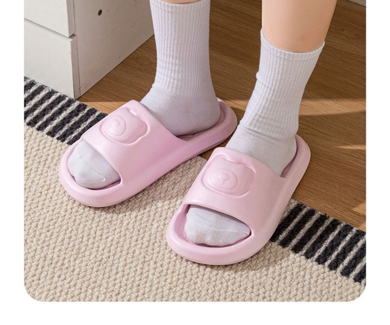 Cute Bear Couple Slides – Soft EVA Slippers For Home & Outdoor (Non-Slip, Breathable & Lightweight For Summer)_voghion.com