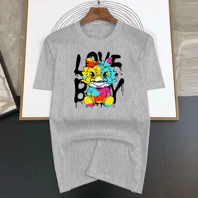 2024 Dagon Yea China Pint Shot Sleeve Band pólók Pamut Férfi Alkalmi Szarok Nagyméretű Steetwea Divat Unisex_voghion.com