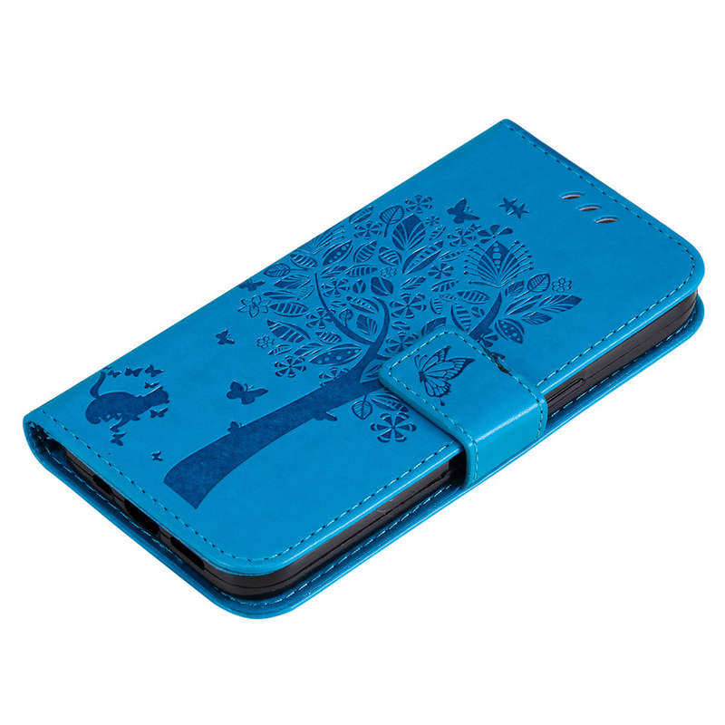 Custodia a libro con motivo a albero di gatti carino per Samsung Galaxy A03 A13 Lite A12 A23 A33 A52 A52S A53 A73 M33 M53 S22 S21 5G_voghion.com