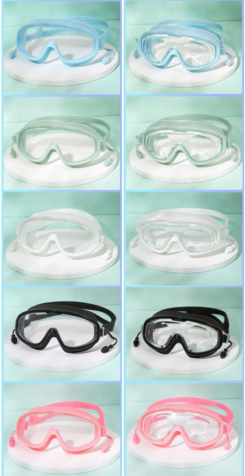 Adult Goggles Anti-Fog HD Professional Large Frame Prescription Diving Swimming Glasses Equipment_voghion.com