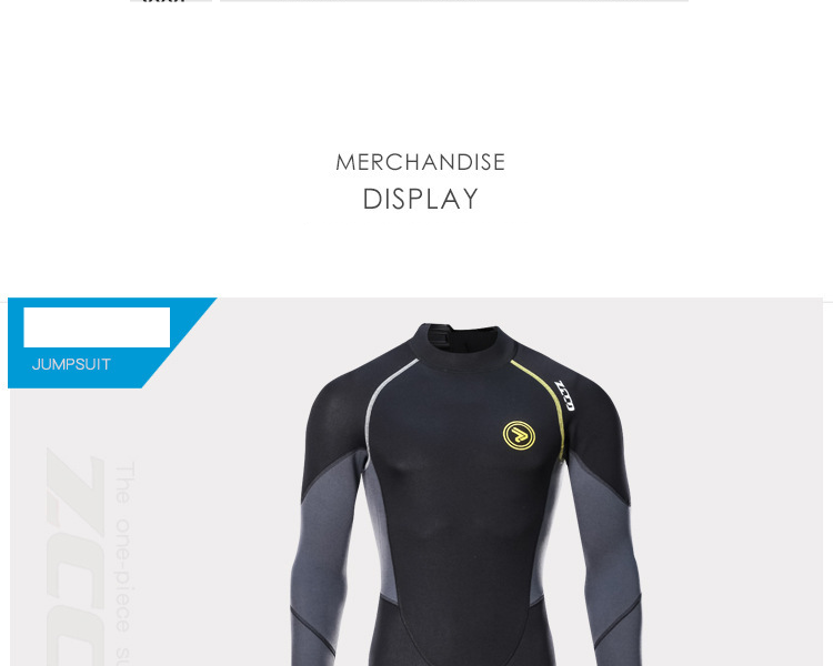 New 1.5mm wetsuit male bodysuit sunblock winter swim warm snorkeling suit swimming jellyfish suit_voghion.com