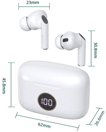New Design M10 Wireless Earphone Noise Canceling Fiess ENC Earbud In-Ear Headphone_voghion.com