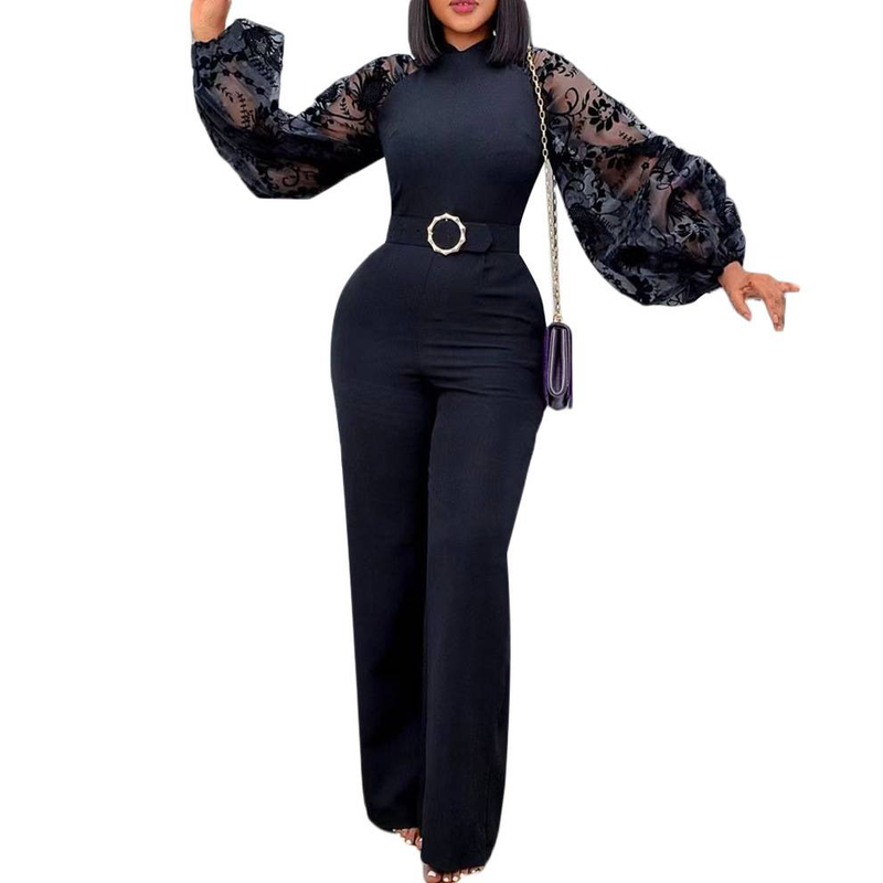 Mesh Jumpsuit Women White Overalls Party Lace Rompers New In Bodysuit One Piece Long Sleeve Summer Long Pants Y2k Spring Work_voghion.com