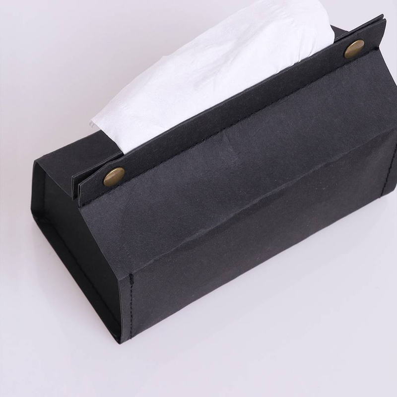 1 cassetto in carta kraft spessa nera/marrone, scatola porta fazzoletti impermeabile, per soggiorno, camera da letto, tavolino, scrivania_voghion.com