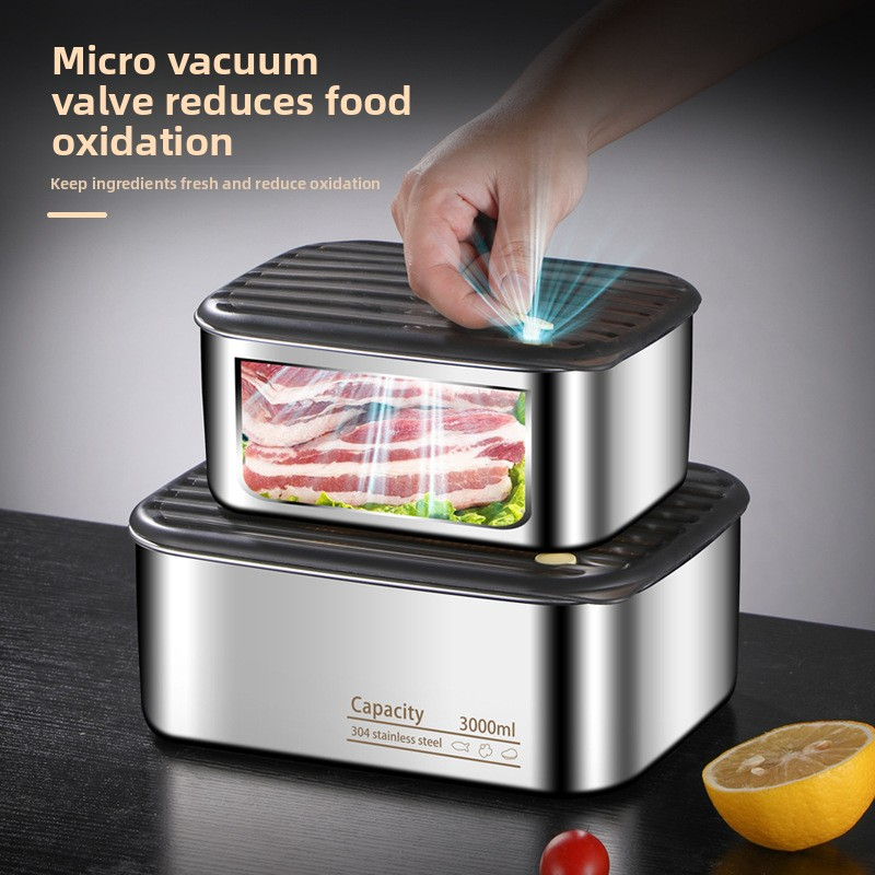 304 Stainless Steel Food Storage Container Airtight Microwave Safe Lunch Box For Home & Office (BPA-Free Dishwasher Friendly)_voghion.com