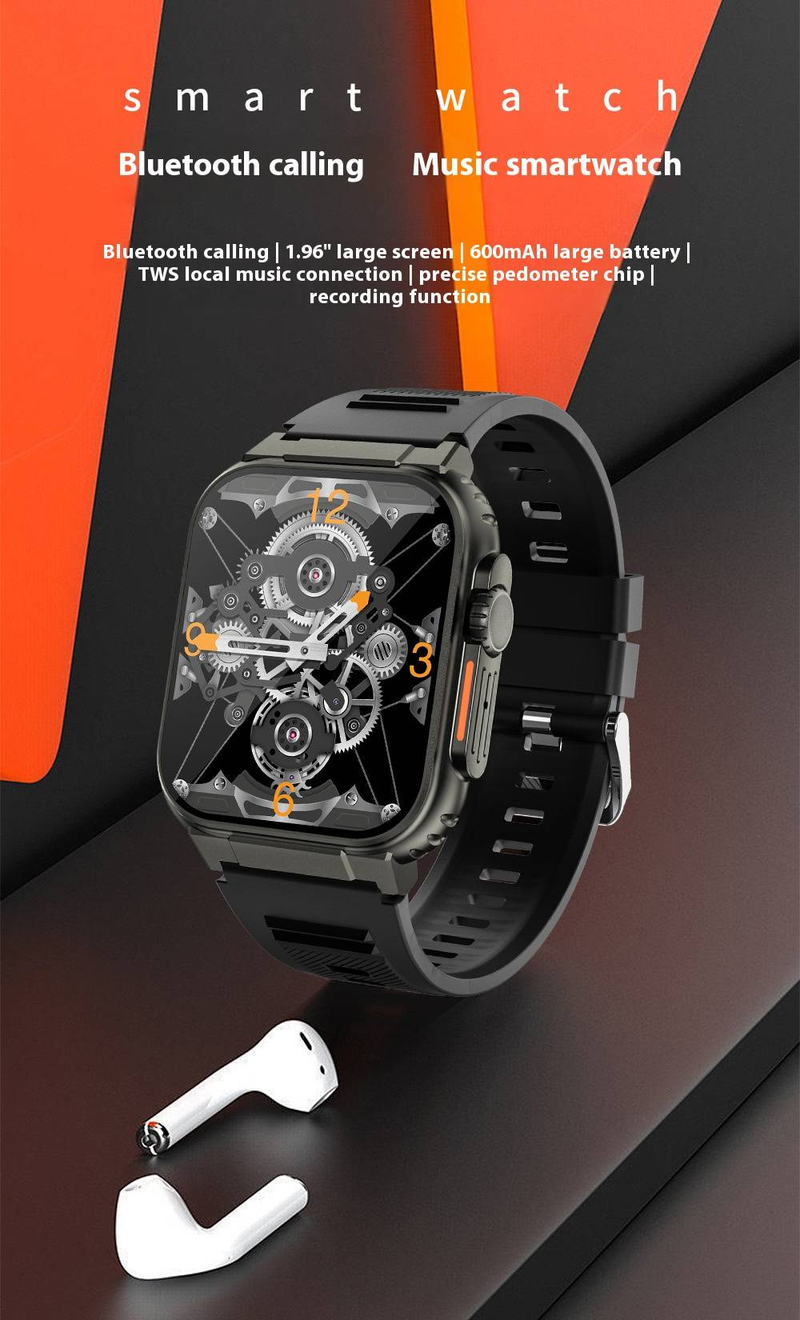 Bluetooth Arama, Yerel Müzik Çalma ve Çoklu Spor Modları, AMOLED Ekran, Kalp Atış Hızı ve Uyku Takibi, 42 mm Unisex Tasarıma Sahip A70 Akıllı Saat_voghion.com