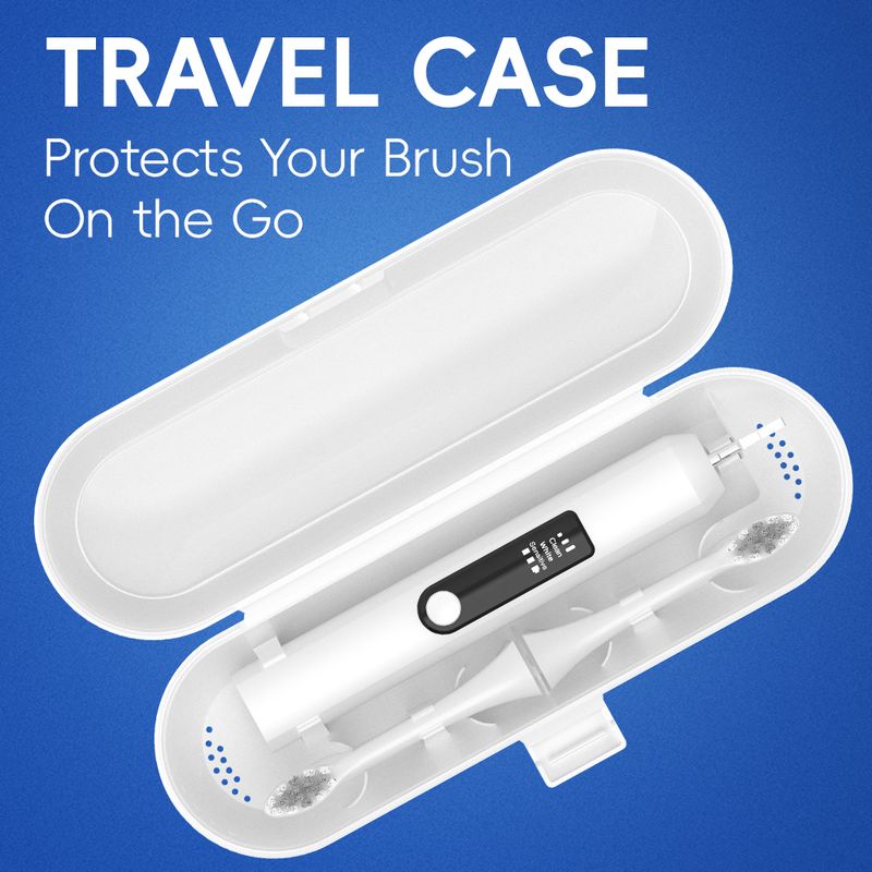 Rechargeable Electric Power Toothbrush - 2 Heads, 3 Modes & 2 Min Timer Smart Electric Toothbrushes, Compatible With Philips Sonicare Toothbrush Head_voghion.com