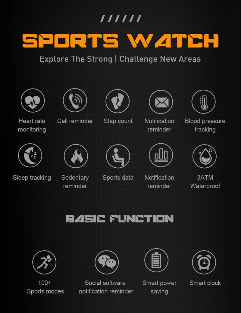 P73 Smartwatch With Bluetooth Calling & Heart Rate Monitor – Multi-Sport Fitness Tracker For Men & Women_voghion.com