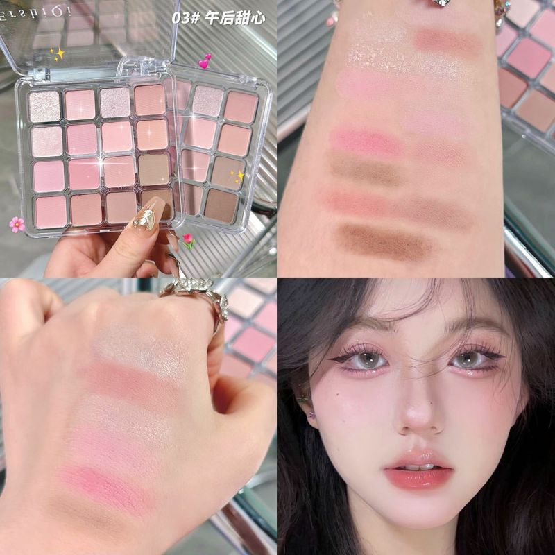 Ombretto per il trucco quotidiano ErshiQi 16 Little Emotion Matte Pearl Light Shine Low Saturated Earth Color_voghion.com